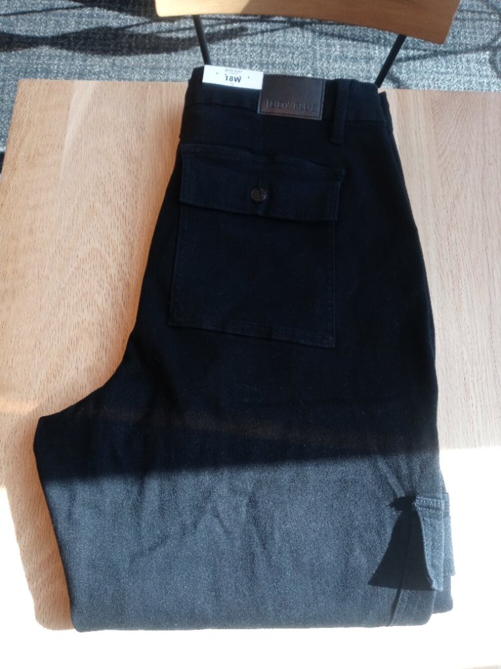 NWT JUDY BLUE plus jogger denim pants in black (18W) - Picture 14 of 15
